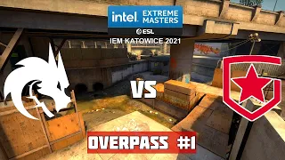 1/2 Финал. SPIRIT vs GAMBIT. Map-1 Overpass. IEM Katowice 2021