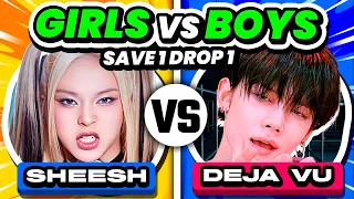 SAVE ONE KPOP SONG - GIRLS vs BOYS 🏆 SAVE ONE DROP ONE - KPOP QUIZ 2024
