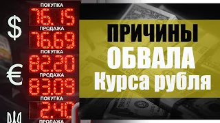 Обвал рубля продолжается. Причины падения рубля. Прогноз курса рубля доллара евро франка