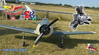 Seagull Focke-Wulf FW 190 30cc with Saito Radial Engine rc plane hard landing