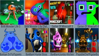 BAN Monster Life 3,BAN Monster Life Challenge,Garten Of Minecraft 3,Garten Of Minecraft 4,BanBan Dr