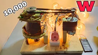 Amazing technique of tv coil into 230v 10000w electricity generator 💯 new method - Amir Experience