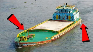 The cargo barge is overloaded trying to cross dangerous fast water, Ep: 1