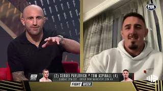 Alex Volkanovski and Tom Aspinall share praise ahead of UFC 295 | FOX Sports Australia