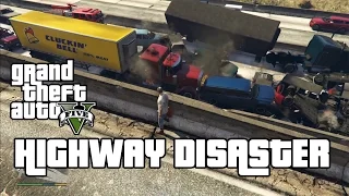 Grand Theft Auto V Highway Explosion Chain