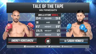 Андрей Корешков х Сабах Хомаси | Bellator 264 | Okko ММА