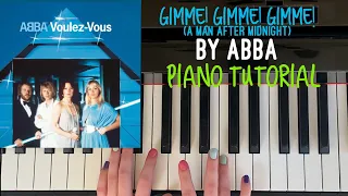 Gimme! Gimme! Gimme! (A Man After Midnight) By ABBA - Easy Piano Tutorial