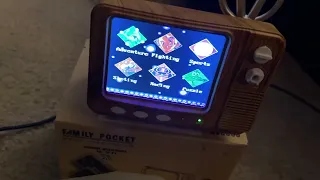 Tiny Retro TV Mini Nintendo NES GV300s Unboxing and walkthrough.