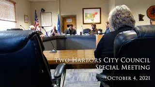 Two Harbors City Council Special Meeting - October 4, 2021