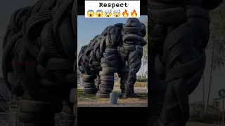 wow amazing tyre elephant respect 😱🔥🤯💯 #respect #respectshorts #shortfeed