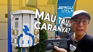 BUAT YANG MAU JARAK JAUH! BEGINI CARA CHARGING MOTOR LISTRIK!