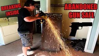 Breaking Open Criminal's Abandoned Gun Safe! I was shocked at what we found inside...