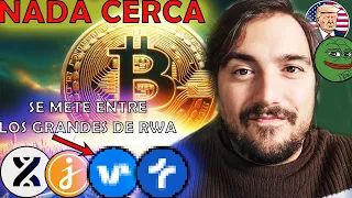 BITCOIN y CRIPTO TODO PROGRAMADO. UNA ALTCOIN se METE ENTRE los GRANDES de RWA. MEMECOINS NO PARAN..