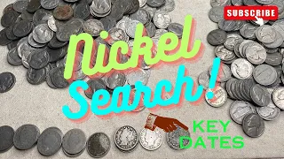 ❗️Coin Roll Search- Nickel Search. Lots of Buffalos, V-Nickels, and Silver War Nickels. Keys Dates❗️