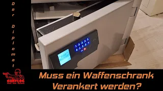 Muss ein Waffenschrank verankert werden?