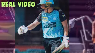 Grace Harris Batting Highlight Today || Grace Harris Hit A Six with the broken bat || WBBl highlight