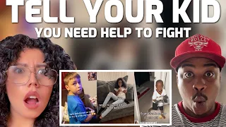 TELL YOUR KID THEY NEED TO HELP YOU FIGHT (TIKTOK PRANK) REACTION