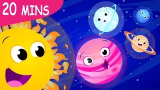 Solar System Song! 8 Planets Song| Earth, Mars, Jupiter, Venus |  Nursery Rhymes by Little Angel