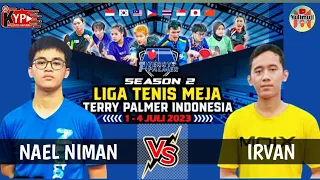 NAEL NIMAN 🆚 IRVAN : Liga tenis meja Indonesia seri ke-2