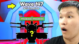 CARA AKU MENANG ENDLESS MODE WAVE 145+ DI TOILET TOWER DEFENSE ROBLOX