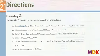 Tactics for Listening Third Edition Basic Unit 21 Direction