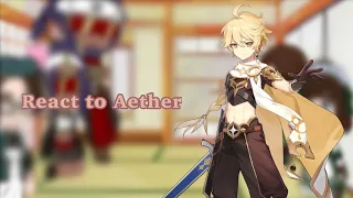 Genshin Quest Characters React to Aether || Genshin || Original || ALL Credits in desc ||