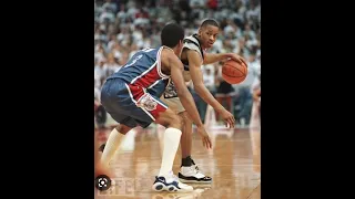 ALLEN IVERSON VS. KERRY KITTLES GEORGETOWN VS. VILLANOVA 3/8/96 BIG EAST TOURNAMENT