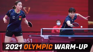 Sun Yingsha/Wang Manyu vs Chen Xingtong/Qian Tianyi | 2021 Chinese Warm-up for Olympic