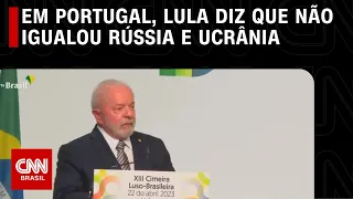 Em Portugal, Lula diz que não igualou Rússia e Ucrânia | CNN PRIMETIME