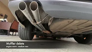 BMW E46 325i exhaust - Stock vs Muffler delete