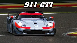 1997 PORSCHE 911 GT1 EVO @ Spa Classic 2023 | Turbo sounds & Flames