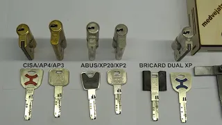 как открыть замок отмычка для вскрытия замков  cisa ap4 ap3 abus xp20 xp2 bricard dual xp Lock Pick