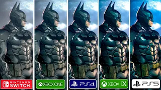 Batman Arkham Trilogy Nintendo Switch vs PS5 vs PS4 vs Xbox Series X vs Xbox One Graphics Comparison