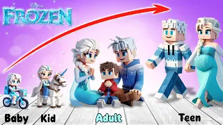 Frozen Growing Up in Minecraft Compilation | TIDE WORLD
