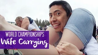 That time we entered the Wife Carrying World Championships in Finland!