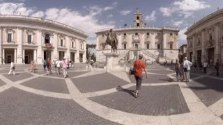 360 video: Piazza del Campidoglio, Rome, Italy