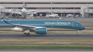 Vietnam Airlines Airbus A350-900 VN-A891 Takeoff from HND 16R