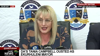 DA's Tania Campbell ousted as Ekurhuleni mayor