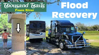 😯THE FLOOD AT PEACE RIVER RV RESORT /🚛 HDT / RV Travel Day / RV Life / RV Camping / Florida