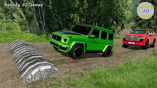 Cars vs Massive Speed Bumps # 199– BeamNG JO Games