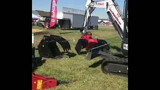 Oilquick demonstration excavator