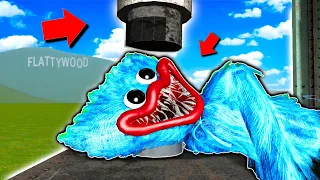 Crushing HUGGY WUGGY with a 1000 TON Hydraulic Press! (Gmod Poppy Playtime)