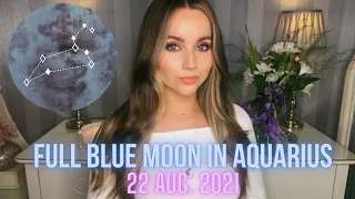 AQUARIUS FULL MOON~ Luck coming for your ZODIAC SIGN🔮 BLUE MOON BLESSINGS