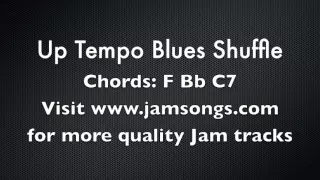 Up Tempo Blues Shuffle in F - Jam Track