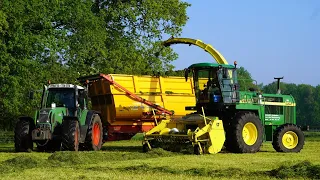 2024 | John Deere 6850 + Fendt + Volvo | Grass silage + Pit work | P van den Hardenberg Elspeet | NL