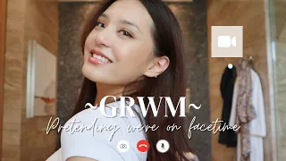 GRWM pretending were on facetime ｜Get ready with me, makeup, videocall (Indonesia)