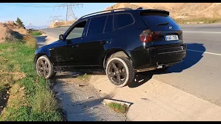 BMW X3 4wheel drive system DSC demonstration