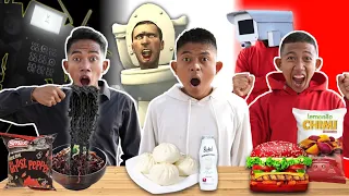 PILIH KARAKTER TV MAN TITAN, SKIBIDI TOILET DAN CCTV MAN SESUAI MAKANAN 1 WARNA!😱 | Mikael TubeHD