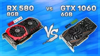 RX 580 (8GB) vs GTX 1060 (6GB) | 1080p | Benchmarks - 6 Game Tested.