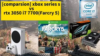 [comparsion] xbox series s vs rtx 3050(Farcry 5)